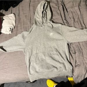 Grey Nike Pullover fleece hoodie